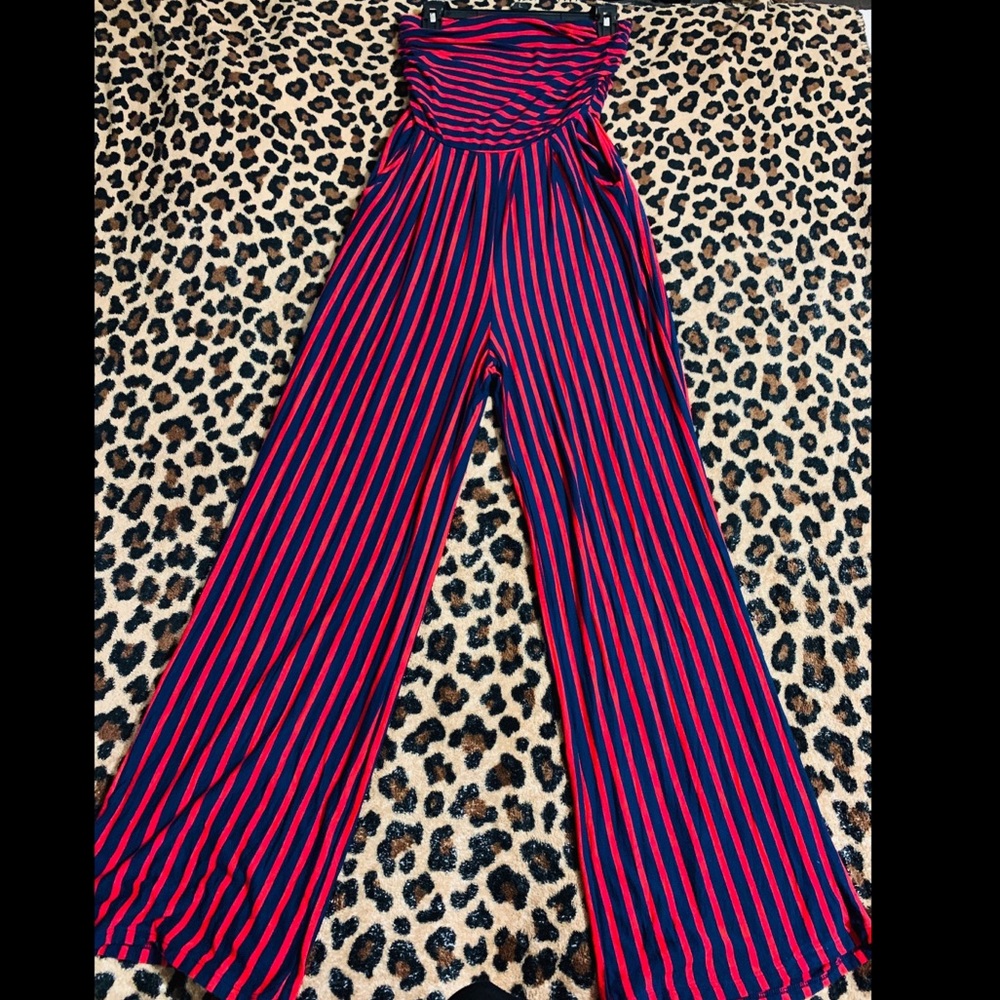(SOLD) Strapless pant suit